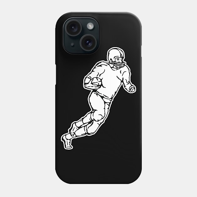 Rugby Player Vintage Artwork Phone Case by Merchsides