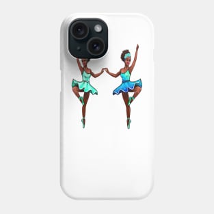 The top 10 Dance gifts 2024 - Ballet dancer dancing Brown skin black African American ballerina Phone Case