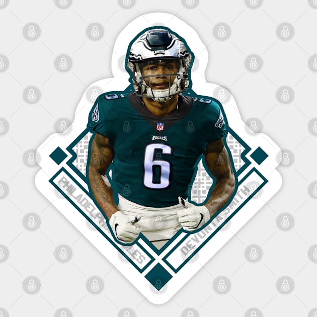 DeVonta Smith Football Edit Tapestries Eagles - Devonta Smith