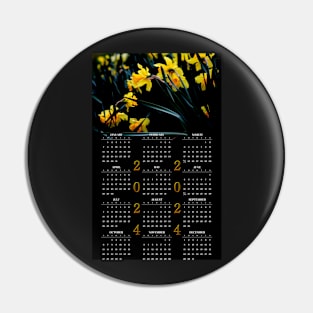Daffodil Blooms • 2024 Year-at-a-glance Calendar Pin