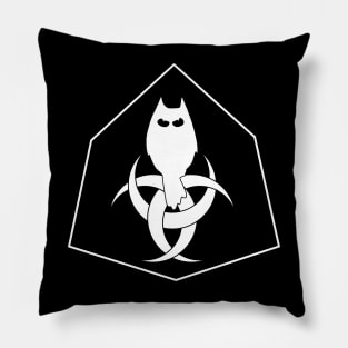 Dark Bat Owl Pillow