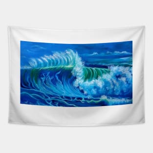 North Shore Waves Oahu Tapestry