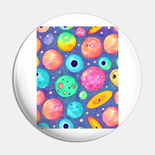 Ice Cream Planets Pin