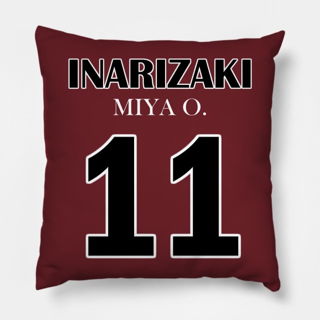 Miya Osamu, Number 7 Pillow by AislingKiera