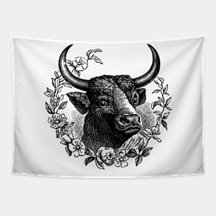 Beautiful horned cow Tapestry