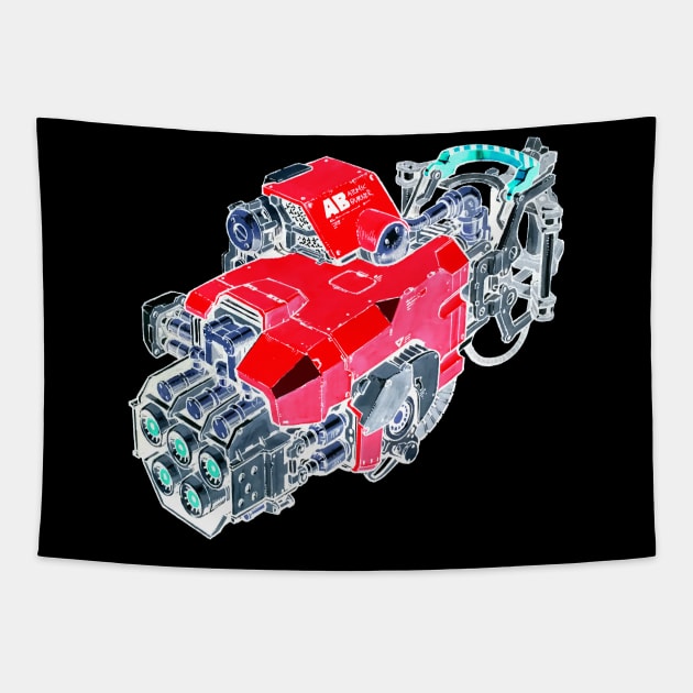 Heavy Weapon Series - Atomic Burner(Invert) Tapestry by stormjang