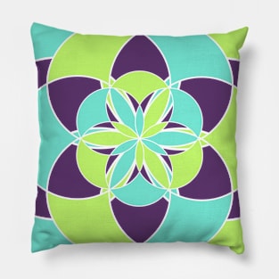 Flor geométrica Pillow