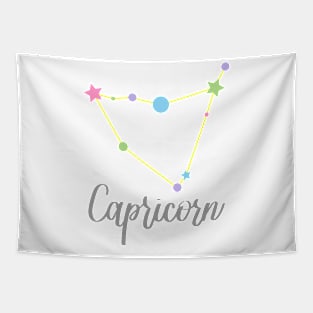 Capricorn Zodiac in Pastels Tapestry