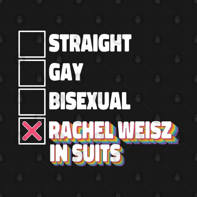 Straight Gay Bisexual Rachel Weisz In Suits by ColoredRatioDesign