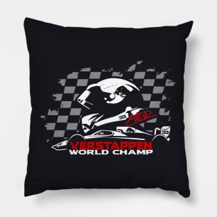 #33 Fan Checkered Flag Pillow