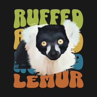 Black and White Ruffed Lemur T-Shirt