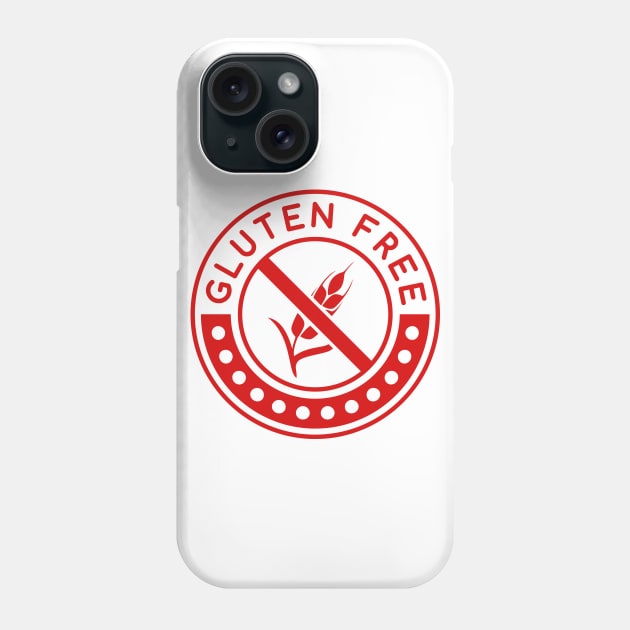 Gluten Free Red logo Phone Case by Gluten Free Traveller