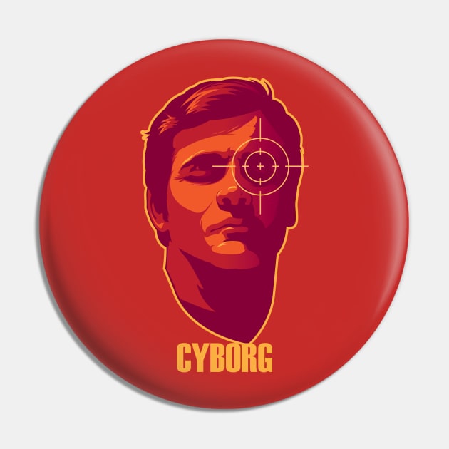 Cyborg Pin by QuigleyCreative