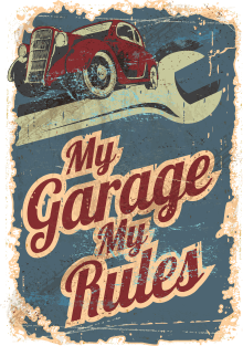 My Garage My Rules Magnet