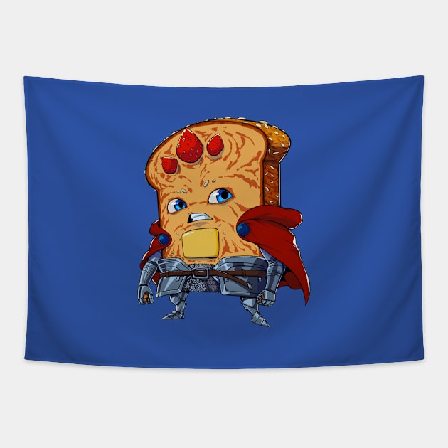 Bread knight Tapestry by Breakfast Knight 