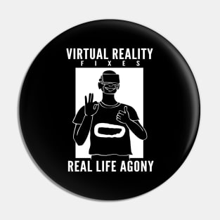 Virtual reality VR gamer enthusiast Pin