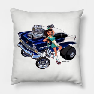 FAST FOOD 1956 Chevy gasser Pillow