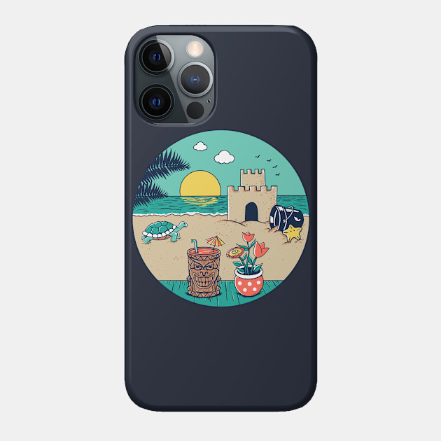 Video game beach - Beach - Phone Case