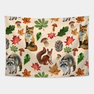 Forest friends Tapestry