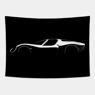 Alfa Romeo Tipo 33 Silhouette Tapestry