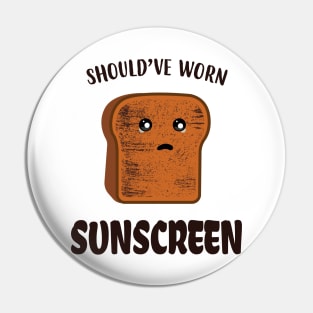 Funny Bread Should've Worn Sunscreen. Pin