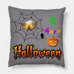 Halloween-Beer is here T-Shirt Pillow