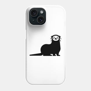 Otter Animal Icon Emoticon Silhouette Phone Case
