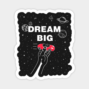 Black t-shirt SpaceX Tesla DREAM BIG Magnet