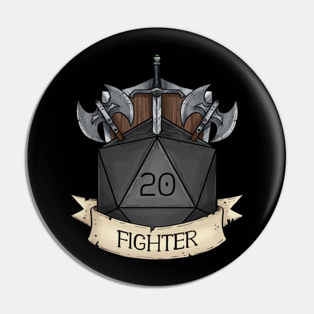 D20 - Fighter Pin by Sheppard56