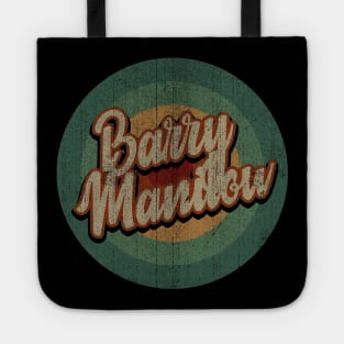 Circle Retro Vintage Barry Manilow Tote