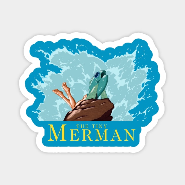 The Tiny Merman w/ text Magnet by svalencia1