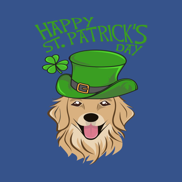 Disover Happy St Patrick's Day Golden Retriever Dog Labrador - St Patrick Day Labrador Retriever - T-Shirt