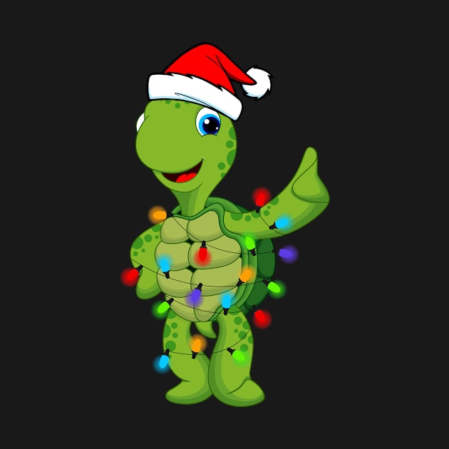 Funny Turtle Animal Lover Turtle Christmas Xmas Lighting by Creative Design