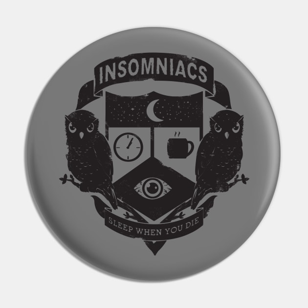 Insomniacs Pin by dn1ce25