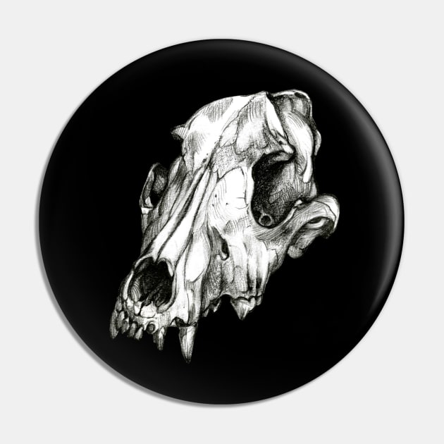 Canine Skull Pin by Pip Tacla