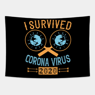 I Survived Corona Virus 2020 Tapestry