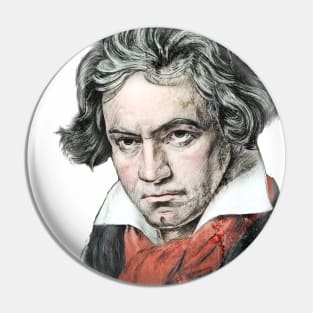 Beethoven - Long Hair, Loud Music Pin