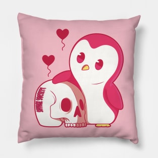 Pink Penguin Pillow