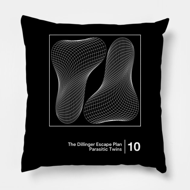 The Dillinger Escape Plan / Minimalist Graphic Artwork Pillow by saudade