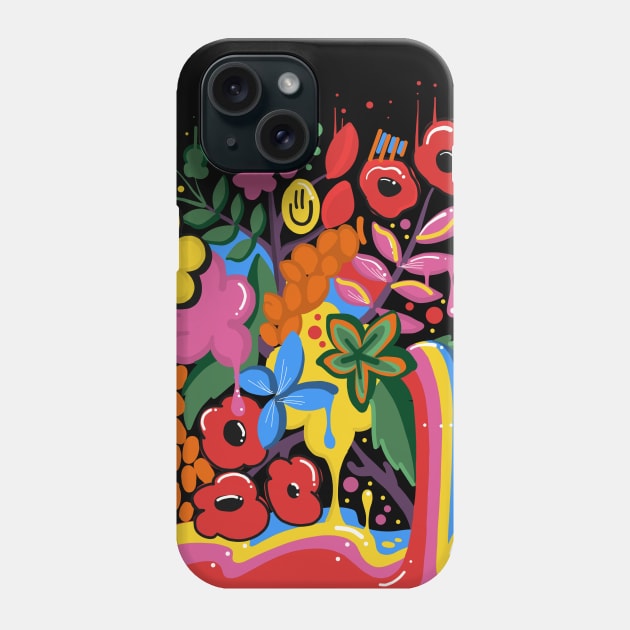 Flowers & Rainbows Phone Case by ms_wearer