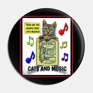 CAT AND MUSIC THERAPY FOR CRAPPY TIMES Pin