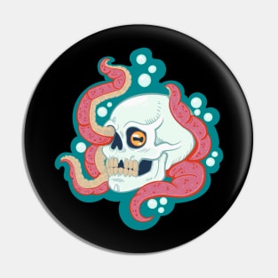 Skull & Tentacles Pin