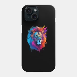 Colorful Lion Art Phone Case