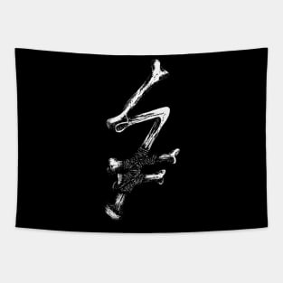 bones logo sunflow Tapestry