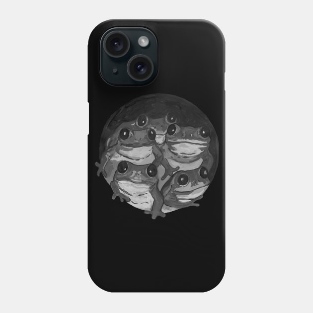 Black and white frog Phone Case by deadblackpony