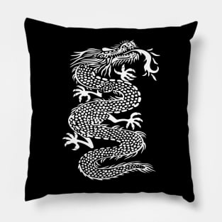 White Dragon Pillow