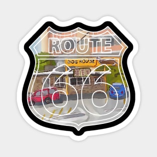 The Dog House on Route 66, in Albuquerque New Mexico - WelshDesigns Magnet