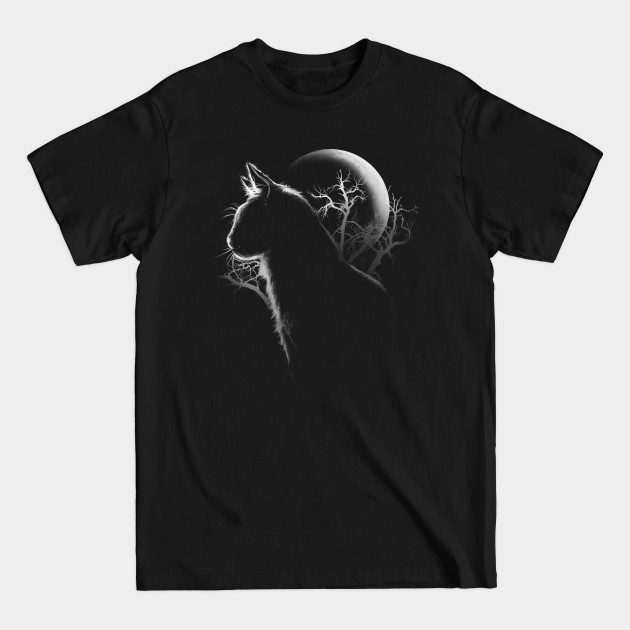 Discover Moonlight Cat - Cat - T-Shirt