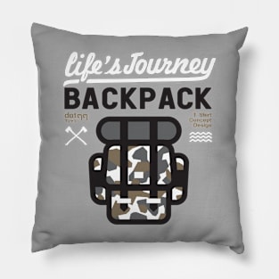 life is journey - backpack Pillow