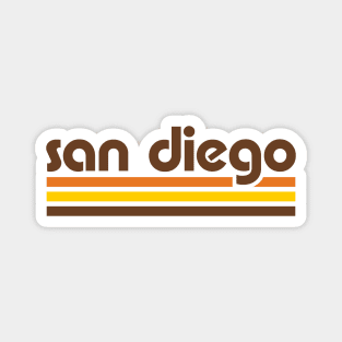 Retro San Diego Stripes Magnet